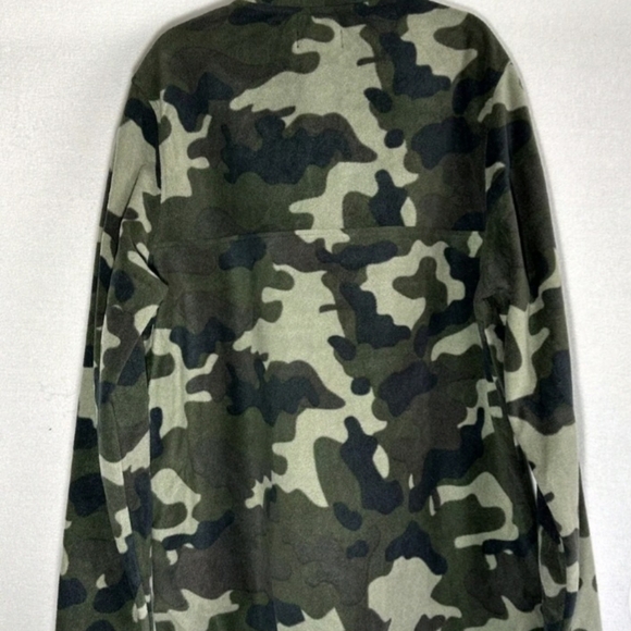LIV MICRO FLEECE CAMO LONG SLEEVE HALF SNAP SWEATER LARGE L NEW - Picture 2 of 6